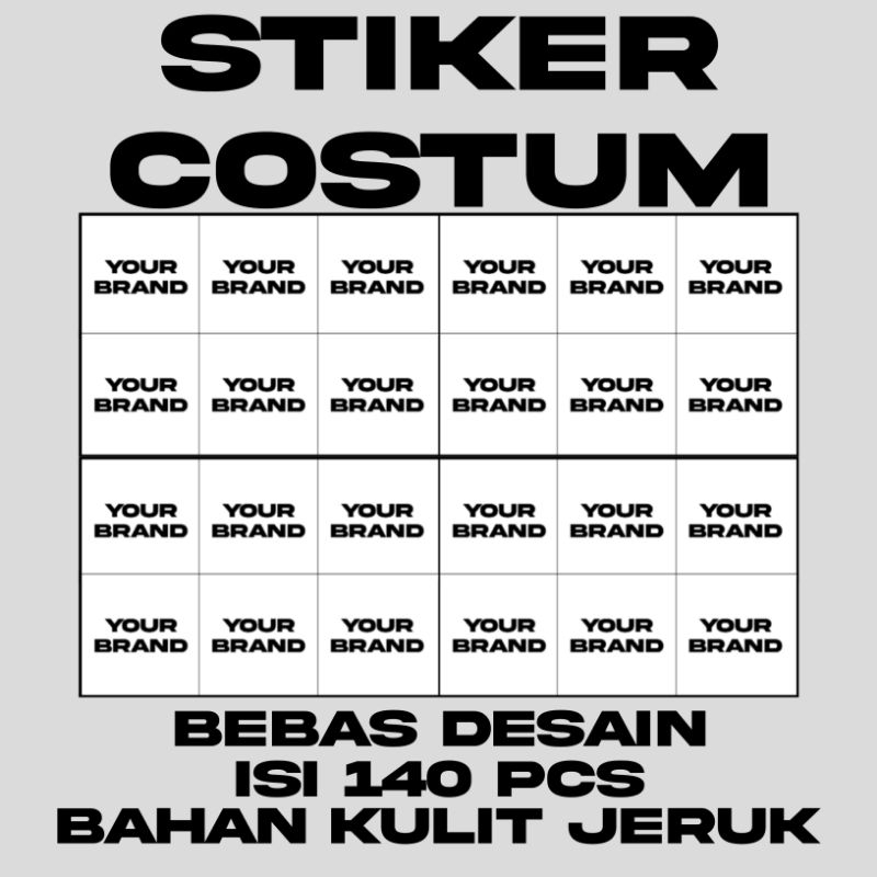 COSTUM STIKER KULIT JERUK BEBAS DESAIN