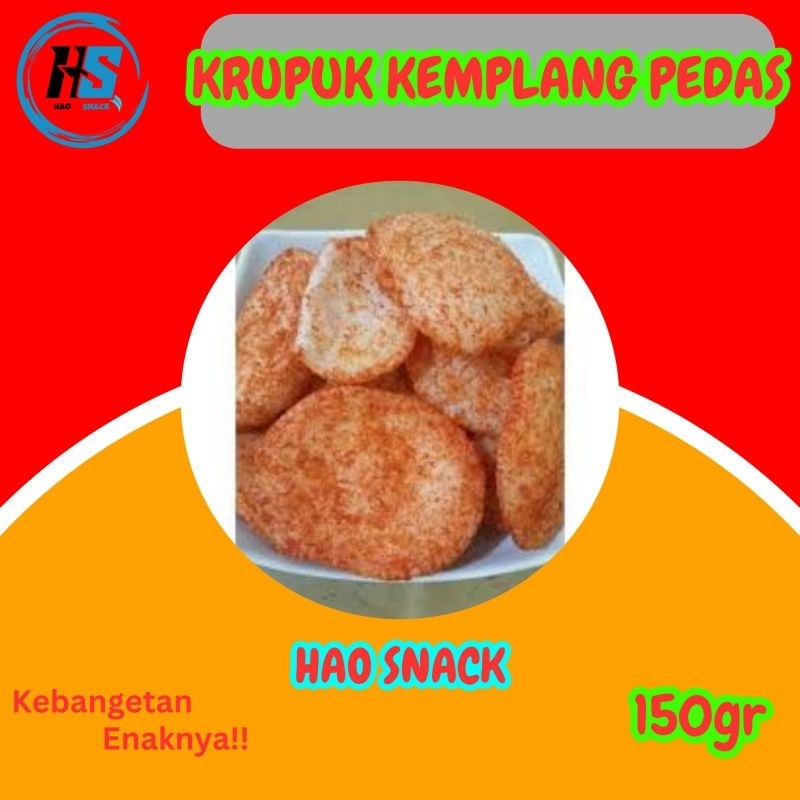 

Kerupuk Kemplang/Kerupuk Palembang Pedas 150gr/Snack Jadul/Snack Murah