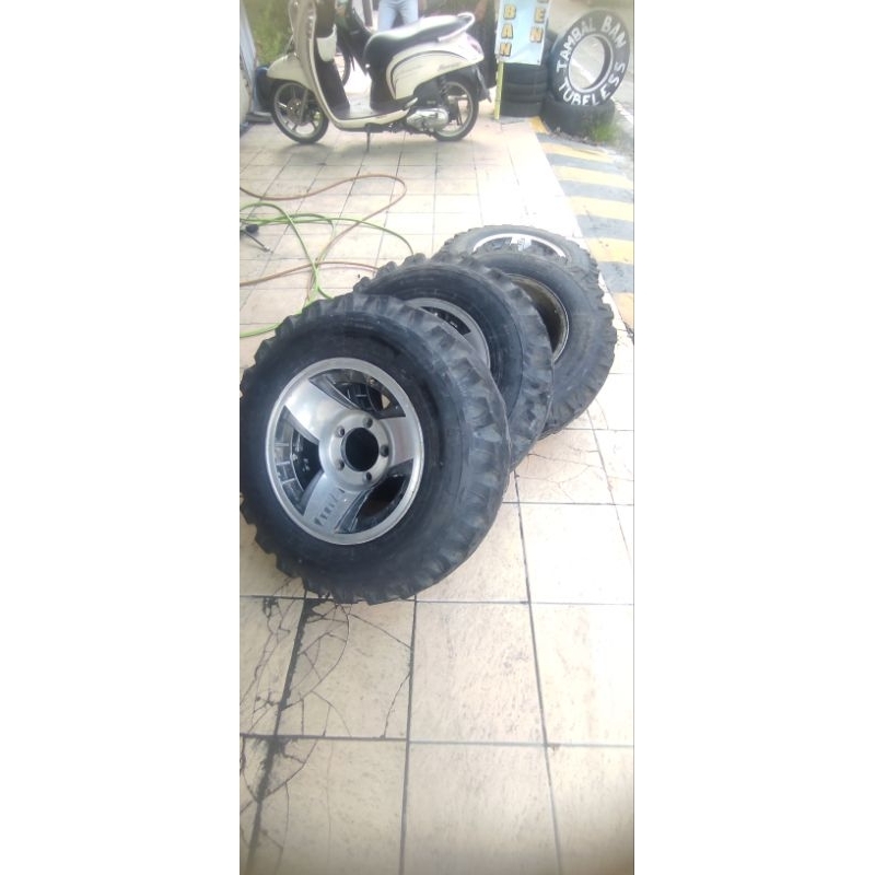 ban offroad r15 set velg rally asli japan