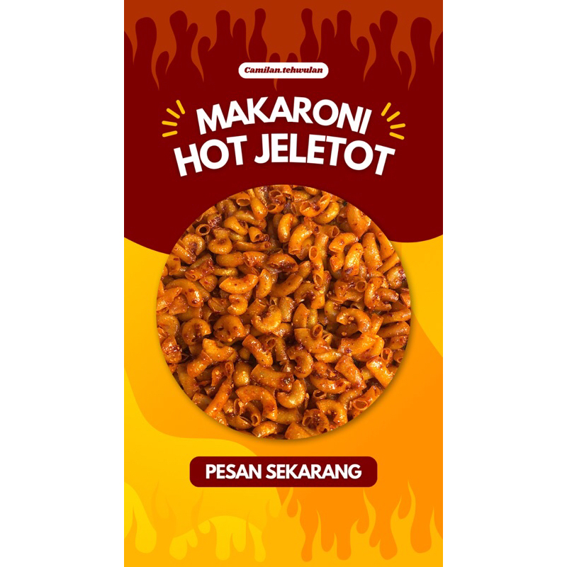 

Makaroni Pedas Hot jeletot Daun Jeruk - Food Sncak Cemillanq