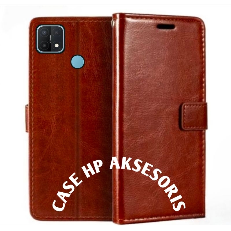 CASE OPPO A15 A15S FLIP COVER WALLET SARUNG HP CASING DOMPET LEATHER CASE HP/CASING HP