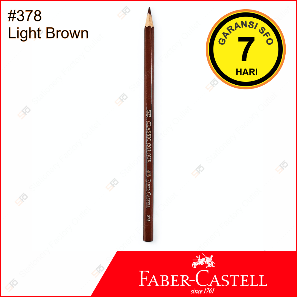 

Pensil Warna Faber Castell Satuan - 378 Light Brown - SFO Semarang Official
