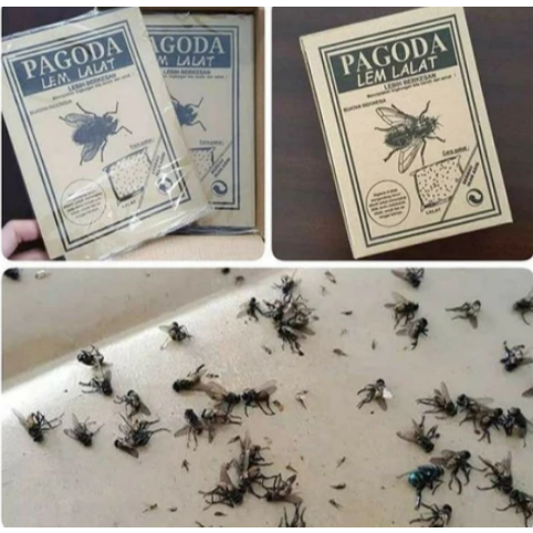 LEM LALAT KERTAS Merk PAGODA Lem Lalat Kertas Pagoda Perangkap Lalat