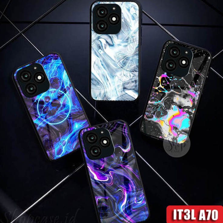 [KC03] Softcase Glass Itel A70 case glossy Itel A70 Case Itel A70 case Itel A70 kesing Itel A70 soft