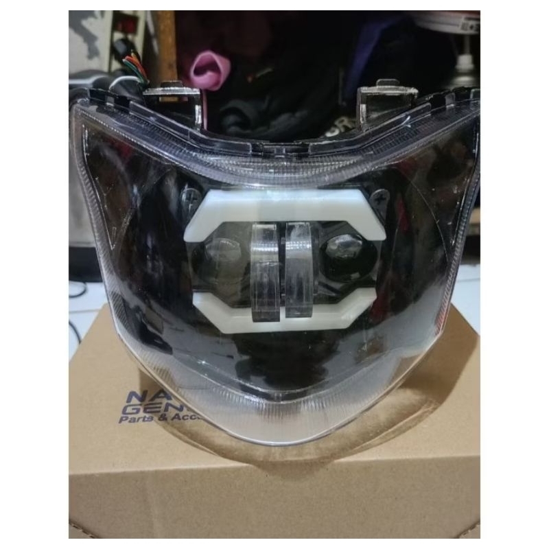Lampu Daymaker Model KLX PNP Revo Fi List Biru
