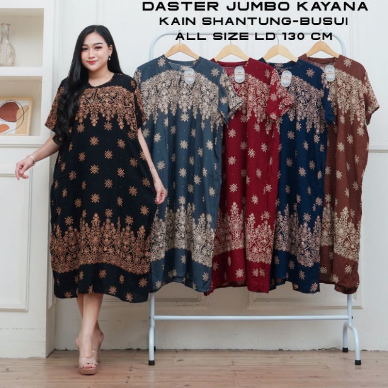 Daster jumbo Ld 130 125 aneka motif daster kekinian daster santai wanita bumil busui