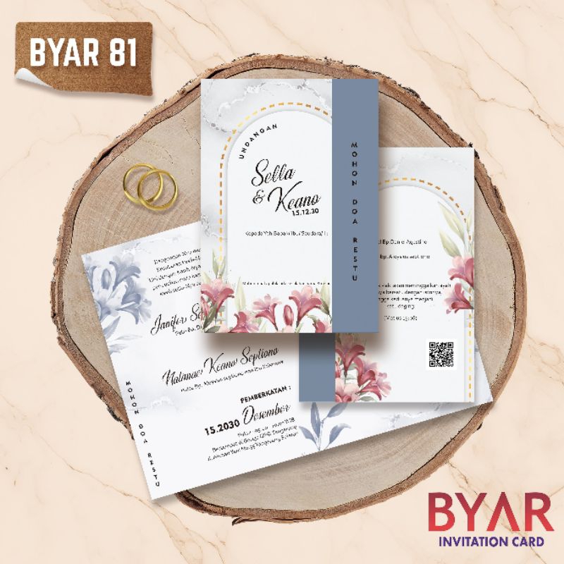 CETAK UNDANGAN PERNIKAHAN BLANGKO BYAR 79 BYAR 81