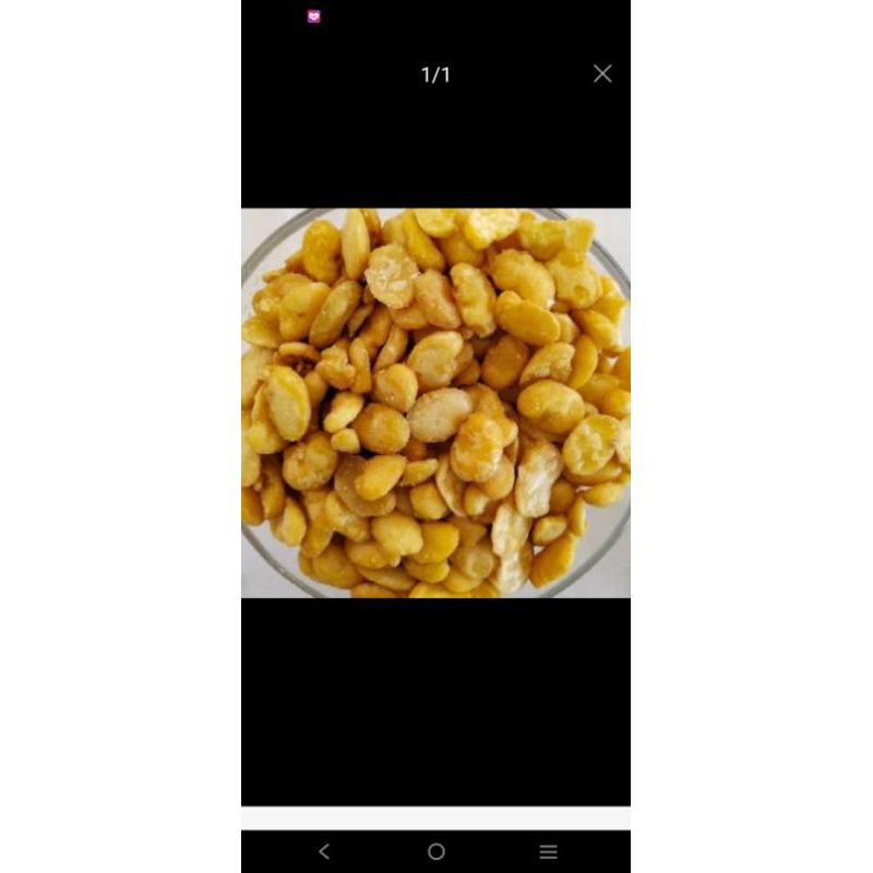 

kacang koro kupas asin