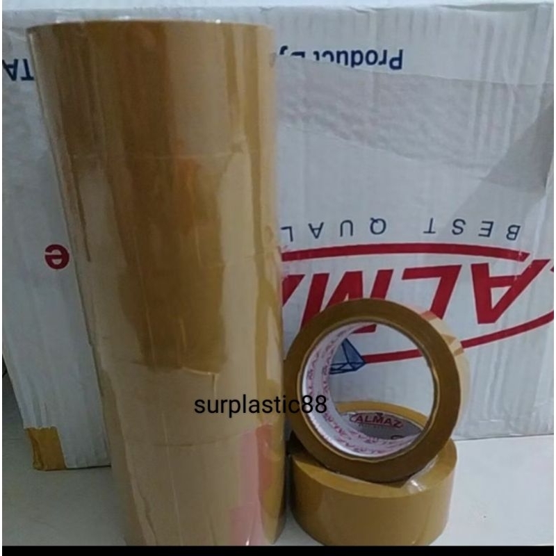 

Lakban Coklat ALMAZ 100yard×45mm Isolasi Solatip