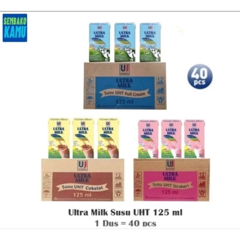 

Susu Ultra Milk UHT 1 Dus 125 ml x 40 pcs