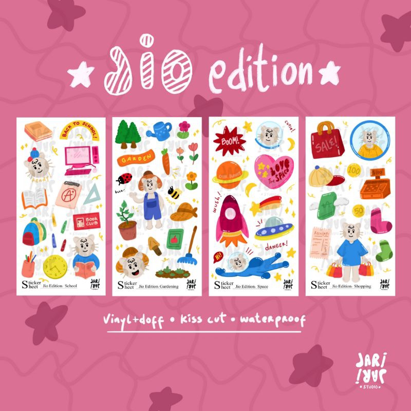 

Jio Edition Space Shopping School Gardening Sticker Sheet | Jari Jari