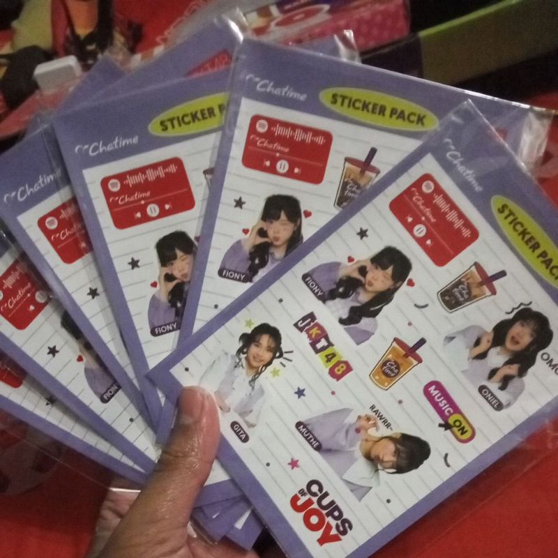 

Stiker Pack Chatime x jkt48 Bandle B