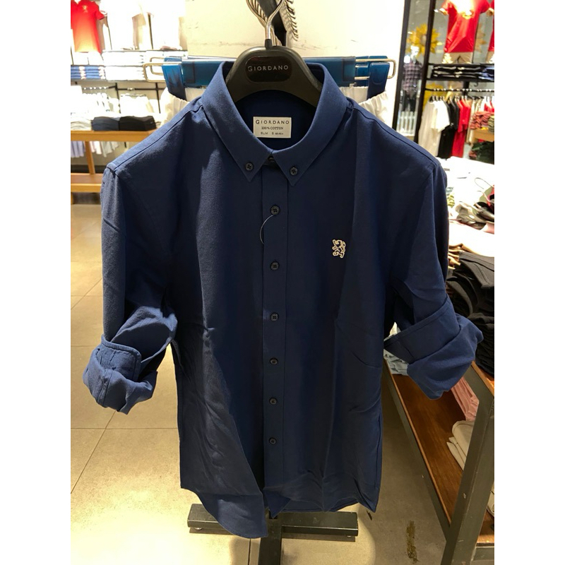 GIORDANO KEMEJA PRIA LENGAN PANJANG(ORIGINAL)XS,S,M,L,XL,XXL
