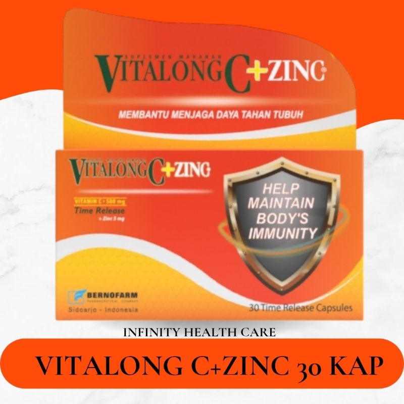 Vitalong C + Zinc 30 Kapsul | Vitalong C Zinc 30 Kapsul