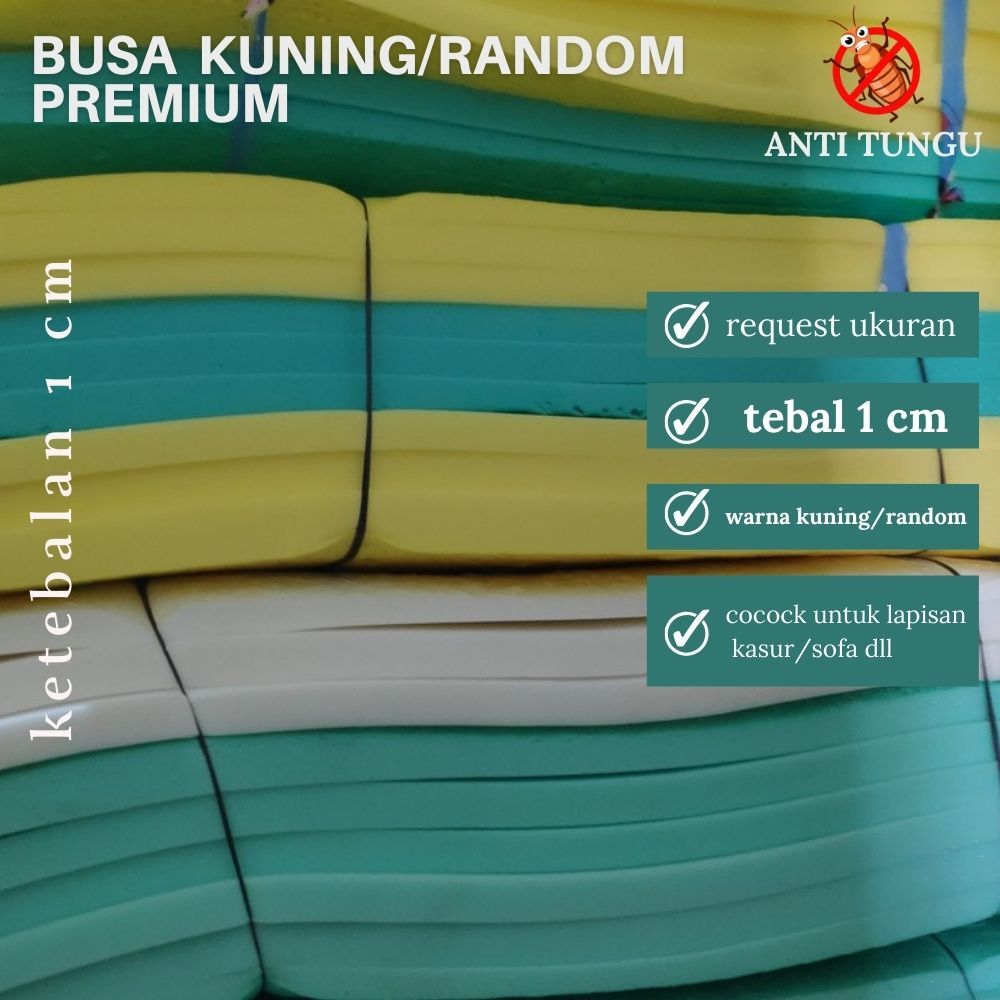 Busa lembaran lapisan matteras 200x120 Tebal 1 Cm lapisan surpet kasur lantai Lembaran Density 16 jo