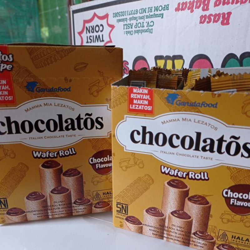 

Chocolatos Wafer Roll 7gr (1pak=24pcs)