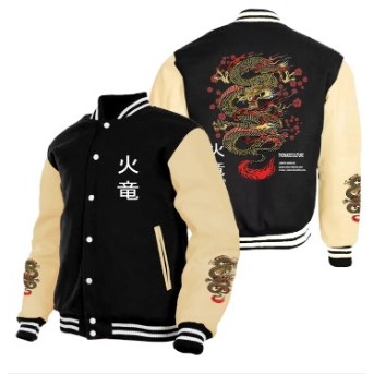 Jaket Bomber Varsity Baseball Motif Yakuza Jepang Terbaru / Jaket Varsity Sukajan Japan Jaket Casual