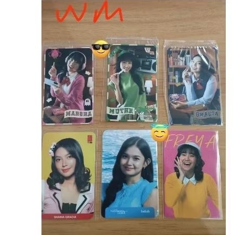 photocard gracia jkt48, indah jkt 48, freya jkt48