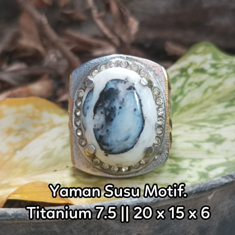 Akik Yaman Susu Motif.