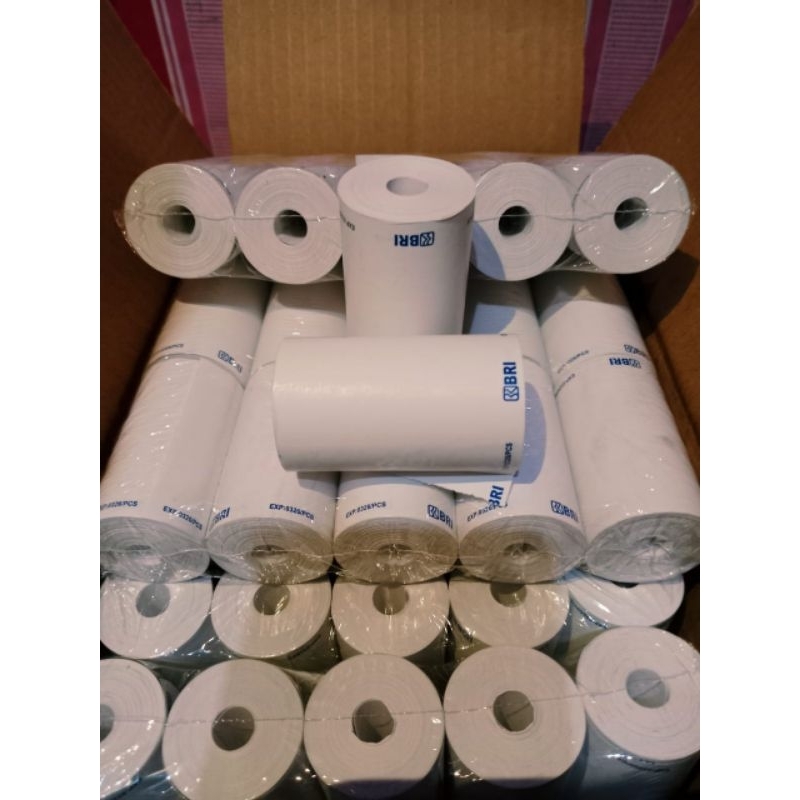 

Ay00! 10PCS Kertas Thermal Logo Bank BRI 57/58x30mm