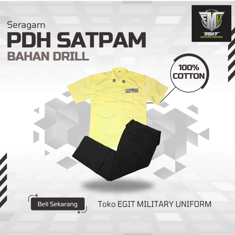 SERAGAM PDH SATPAM SATU SET