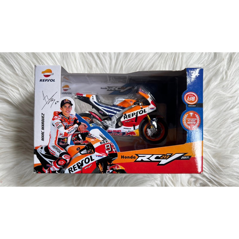 DIECAST MOTOGP MARQUEZ HONDA RCV213 WORLD CHAMPION 2017