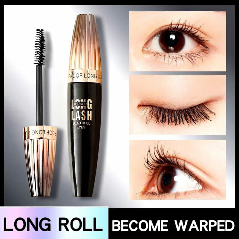 [JO] Maskara 4D Silk Fiber Waterproof Eyelash Mascara Waterproof Maskara Pemanjang Bulu Mata Alami/ 