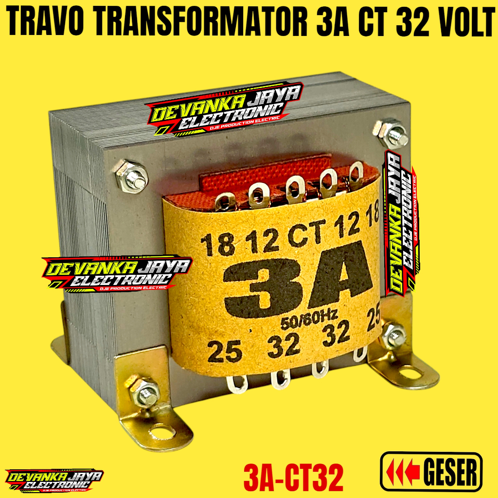 Trafo 3 amper CT /Travo 3A CT 32 volt