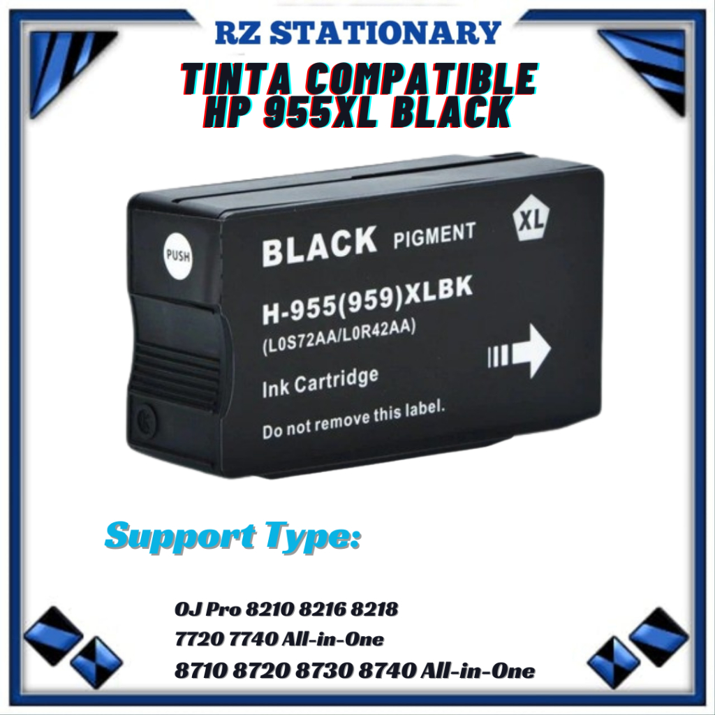 Tinta compatible HP 955XL 955XL Black For Officejet 7740,7730,7720