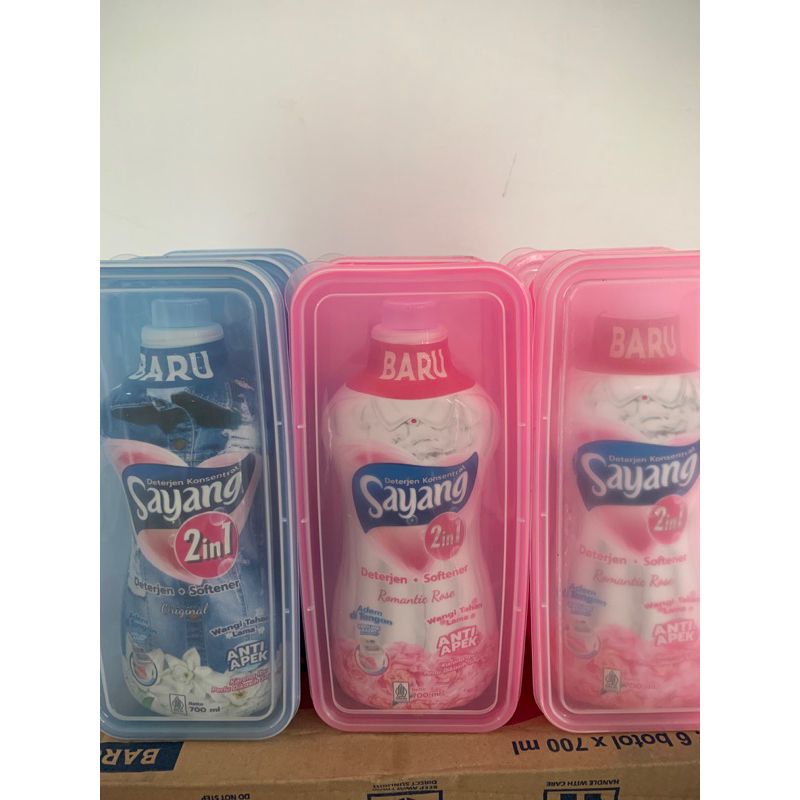 Sayang detergen cair kemasan botol 700ml free box
