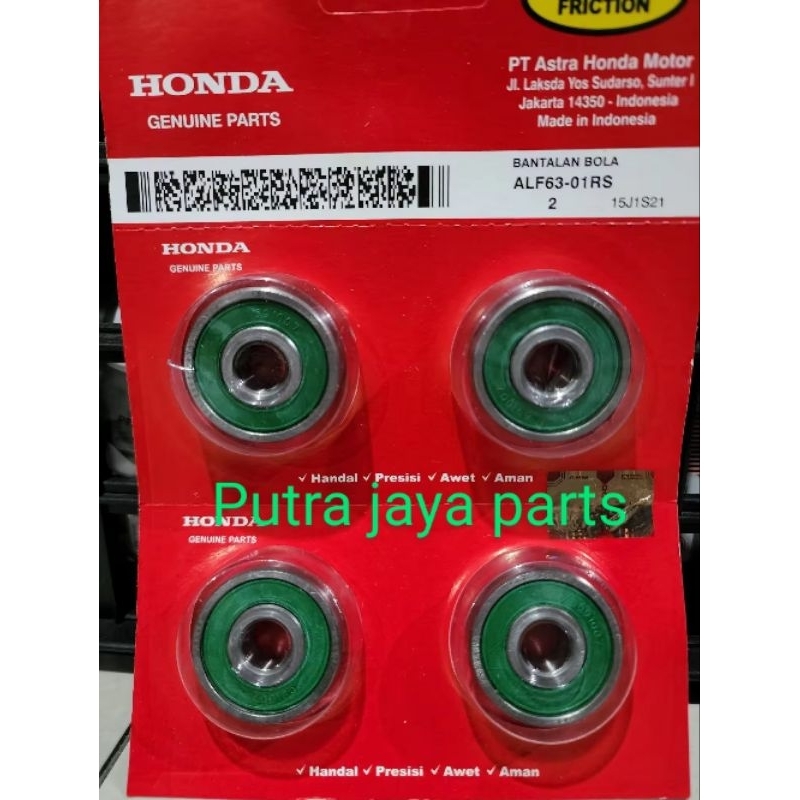 LAHER BEARING 6301 RS  LAHER RODA DEPAN BELAKANG HONDA SUPRA X FIT 125 GRAND MODEL PRESS