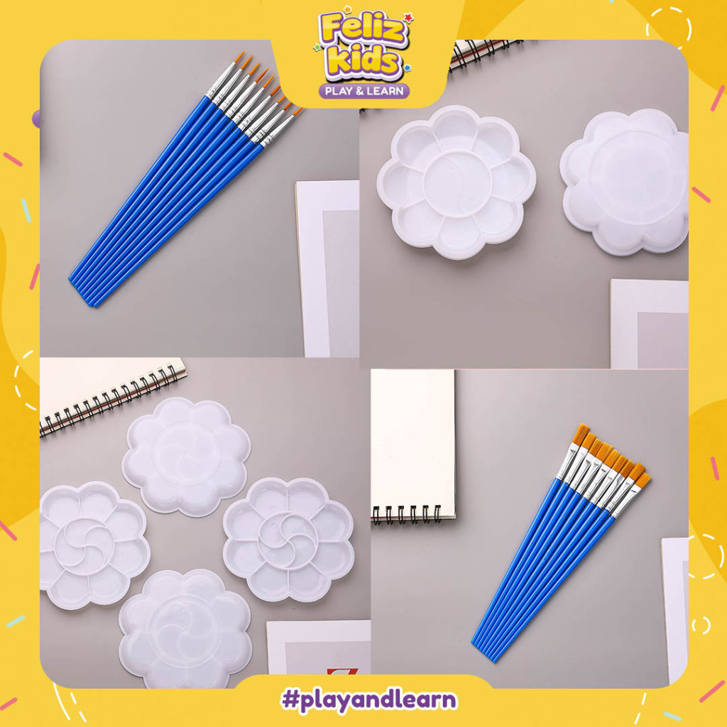 

[FELIZKIDS] [ATK36] KUAS LUKIS DAN PALET LUKIS MENGGAMBAR MELUKIS ANAK