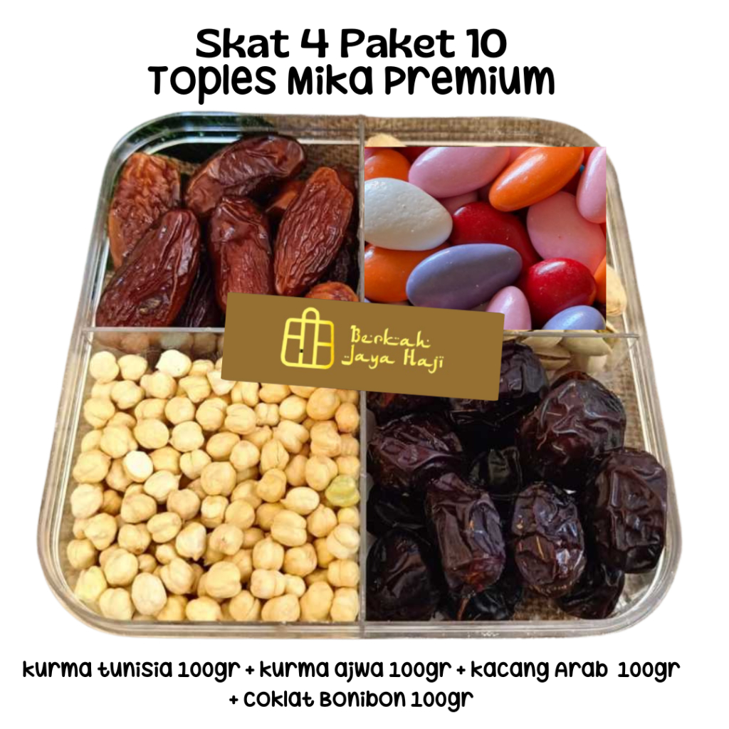 

Sajian oleh oleh haji dan umroh Toples Mika Sekat 4 - Paket 10
