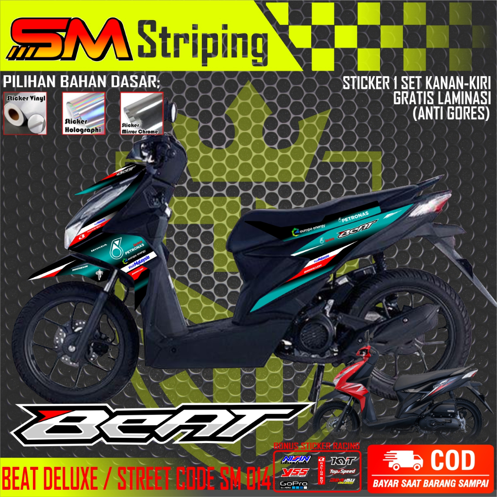 VARIASI STIKER NEW BEAT DELUXE 2024/2025 VARIASI STRIPING BEAT DELUXE