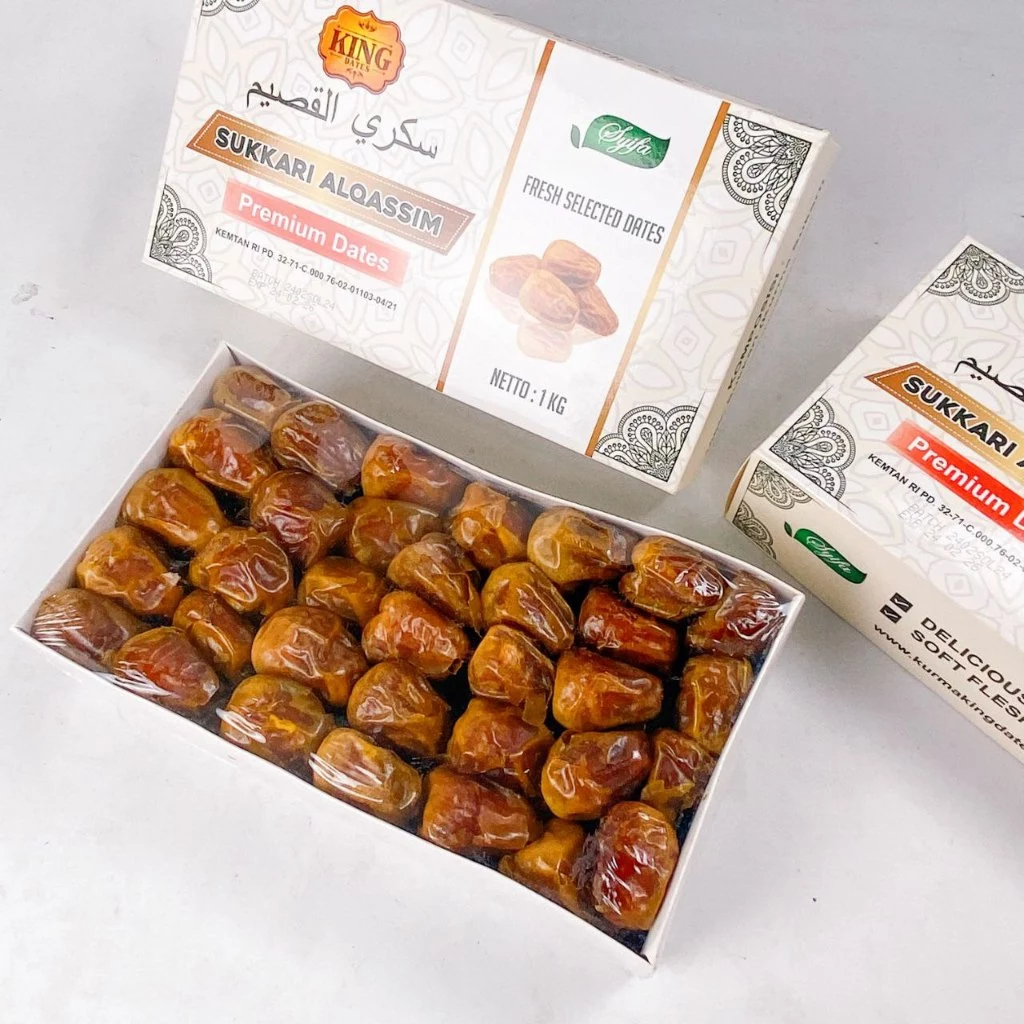 

Kurma Sukari alqassim premium King Dates Sukkari Lembut Manis Legit Premium Original High Quality