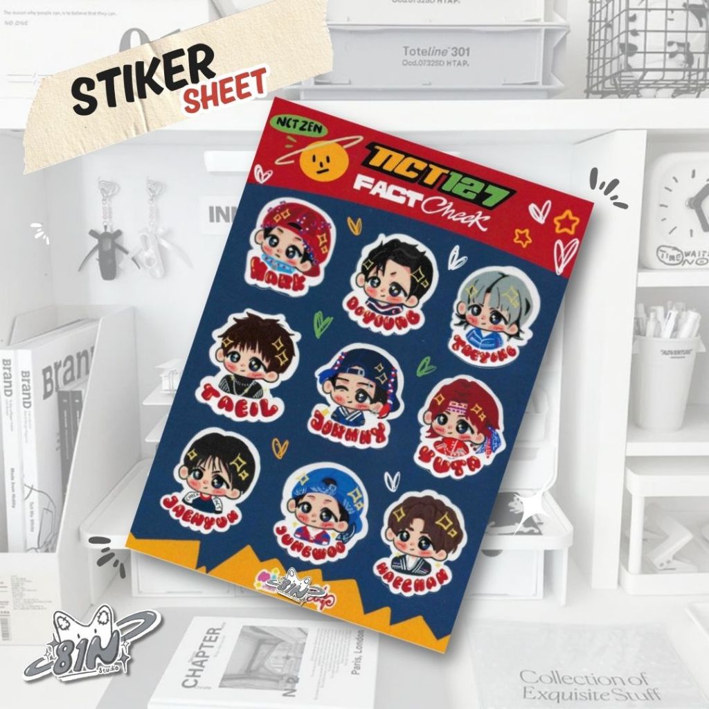 

NCT127 Stiker Sheet (SNK04) | Series NCT127 | Sticker Deco Planner by 81nStudio