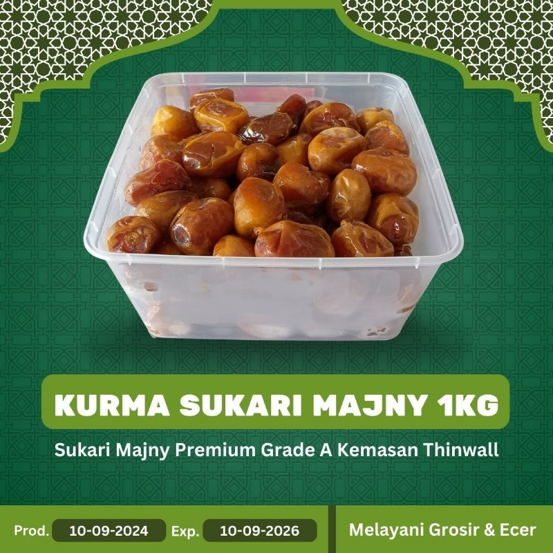 

1kg Kurma Sukari Majny Premium Grade A kemasan Thinwall