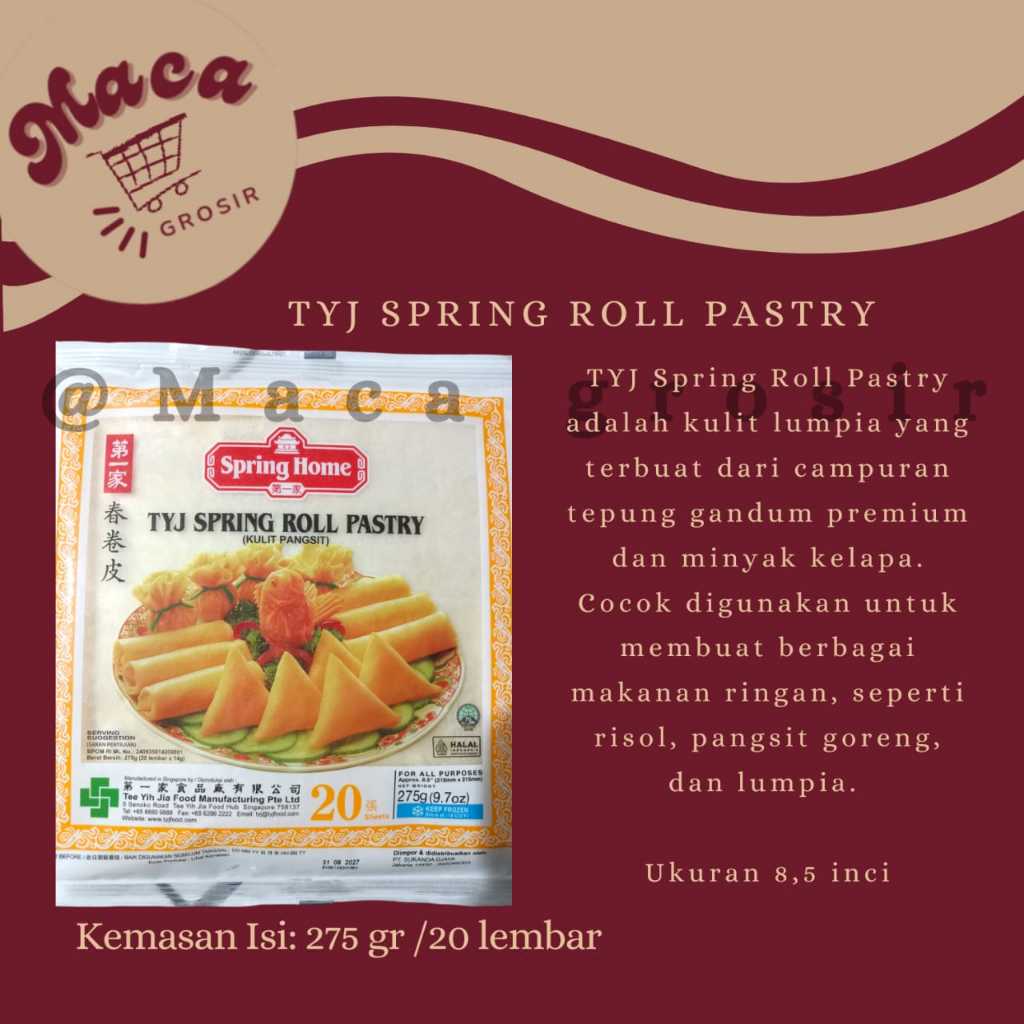 

TYJ Spring Roll Pastry 20 lembar