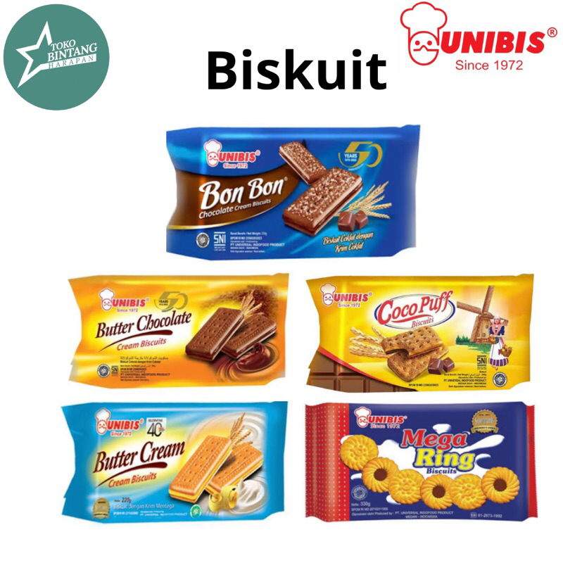 

Biskuit Unibis/Bon Bon/Mega ring/Cocopuff/butter cream