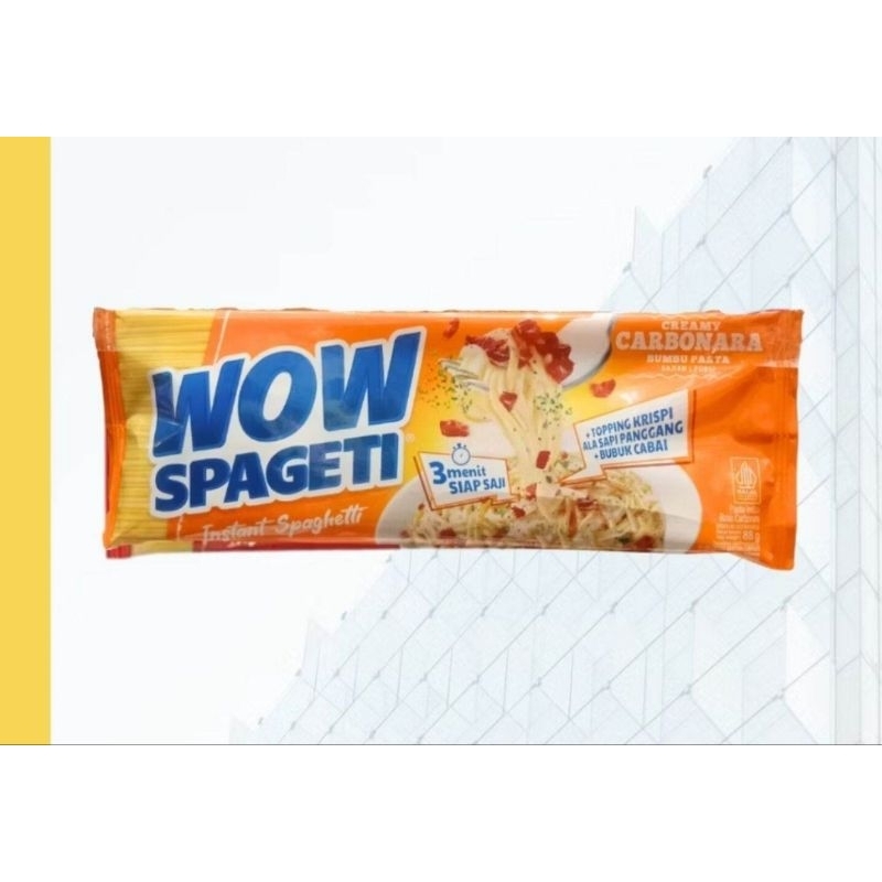 

Wow spageti creamy carbonara 88g