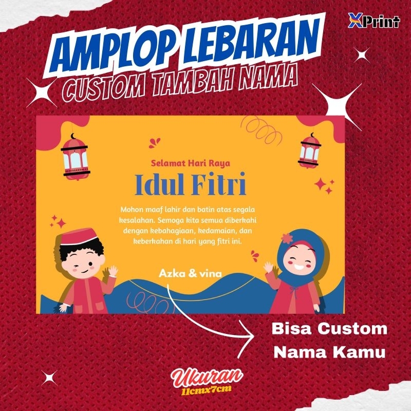 

Amplop Lebaran Custom Nama Isi 50