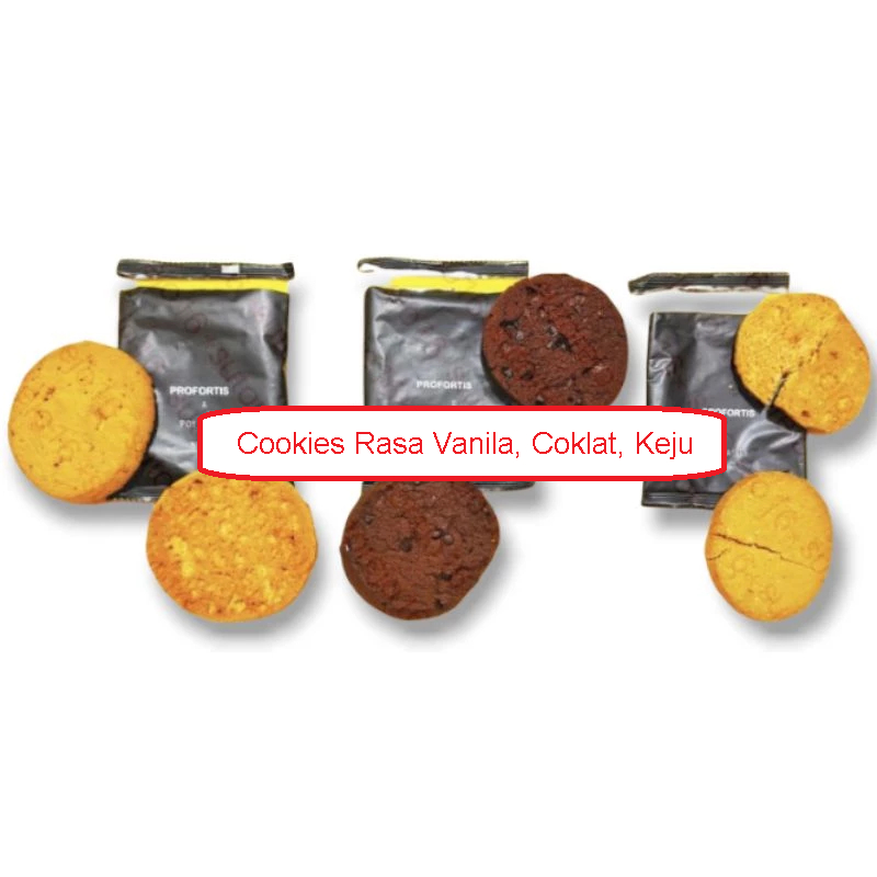 

Camilan Biskuit Cookies Besar Lembut Berprotein dan Bergizi Tinggi