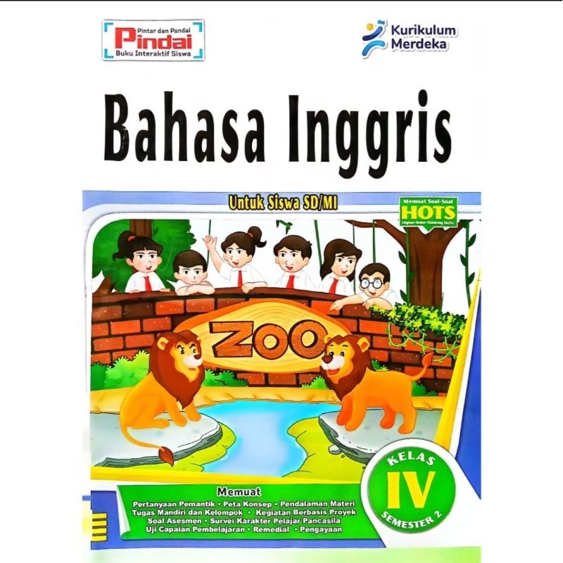 Buku LKS Bahasa Inggris Kelas 4 SD/MI Kurikulum Merdeka Semester 2