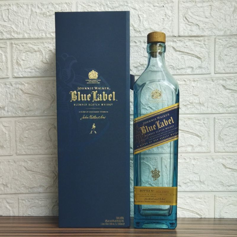 Botol Kosong JW Blue Label + Box 1Liter