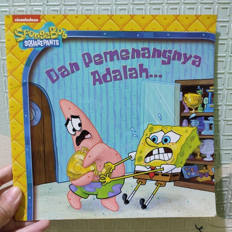 buku anak cerita SpongeBob dan pemenangnya adalah