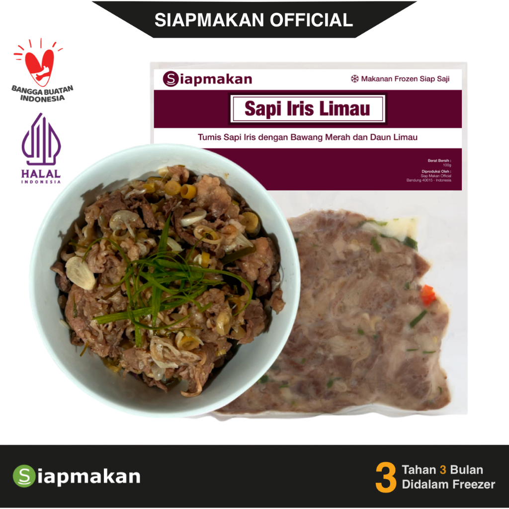 

Sapi iris Limau Tumis Daging Sapi dengan Bumbu rempah spesial per Porsi Siap Makan