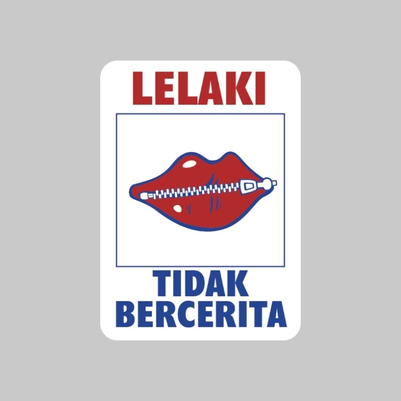 

Sticker Ilustration "Lelaki Tidak Bercerita" Aufa Sticker