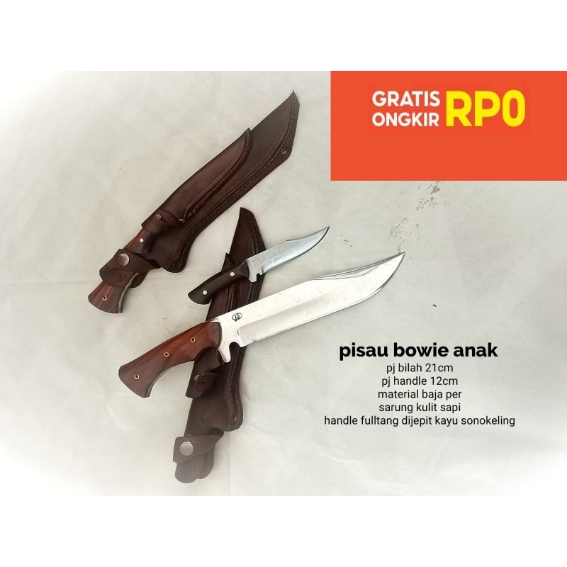 KYB. PISAU SURVIVAL TACKTICAL BOWIE+ BOWIE KECILNYA