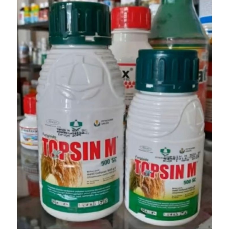 Fungisida Topsin 500 SC 500ml / fungisida bercak daun batang blast padi / fungisida cair / topsin 50