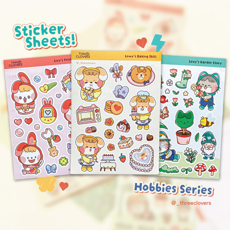 

Sticker Sheet Hobby Series by Three Clovers